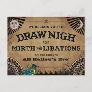 Halloween-Party-Einladung Ästhetik Ägyptens Postkarte