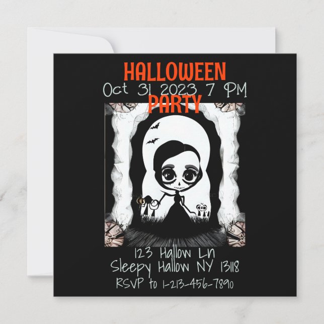 Halloween-Party-Einladung Einladung (Vorderseite)