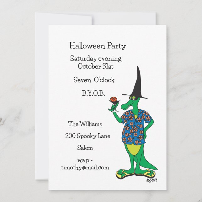 Halloween-Party-Einladung Einladung (Vorderseite)