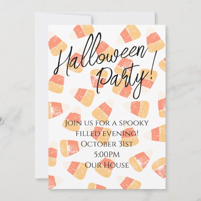 Halloween-Party-Einladung  Einladung (Vorderseite)
