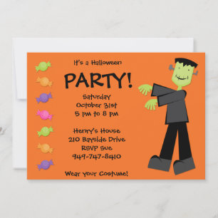 Halloween-Party-Einladung Einladung