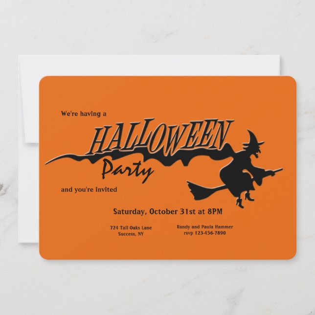 Halloween-Party-Einladung Einladung (Vorderseite)