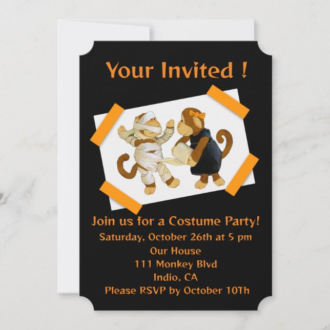 Halloween-Party-Einladung Einladung (Vorderseite)