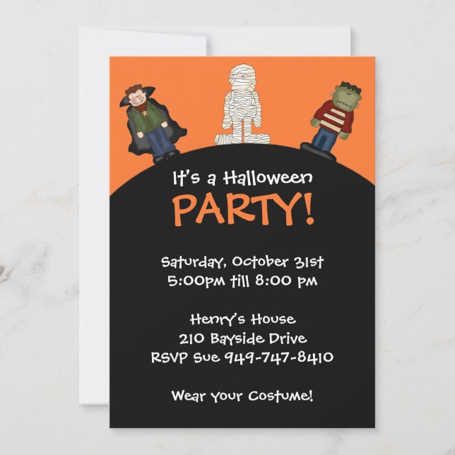 Halloween-Party-Einladung Einladung (Vorderseite)