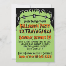 Halloween-Party-Einladung