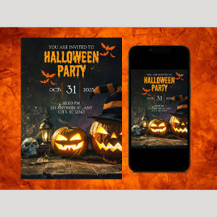 Halloween-Party-Einladung Einladung
