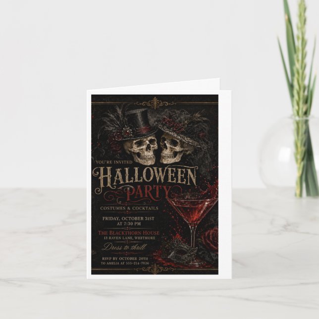 Halloween-Party-Einladung Einladung (Vorderseite)