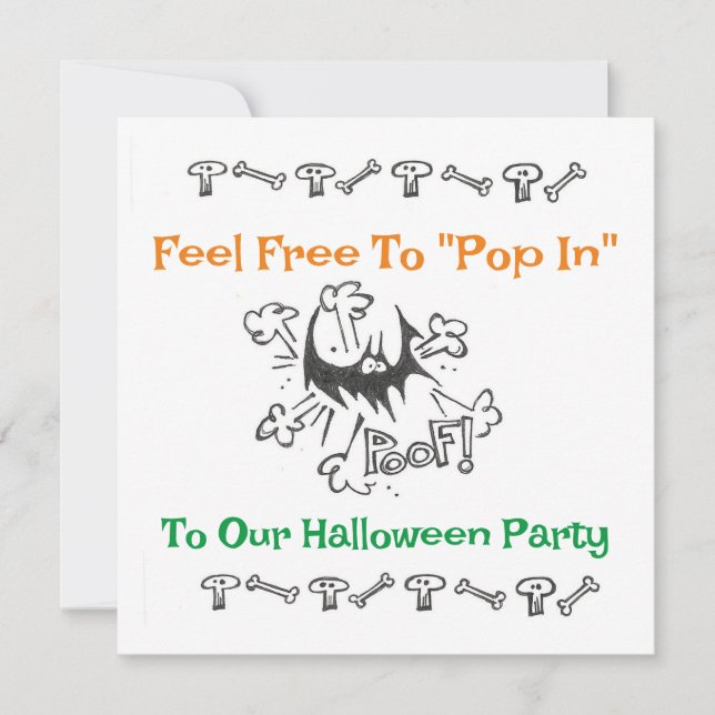 Halloween-Party-Einladung Einladung (Vorderseite)