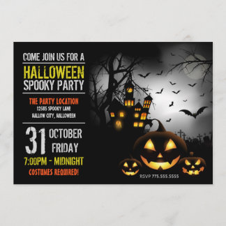 Halloween-Party-Einladung Einladung