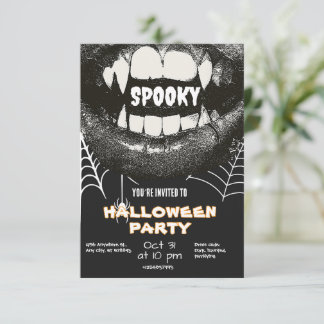 Halloween-Party-Einladung | Gruselig süße Hallowee Einladung