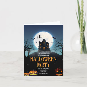 Halloween-Party-Einladung, Gruselige Nacht Hallowe Einladung