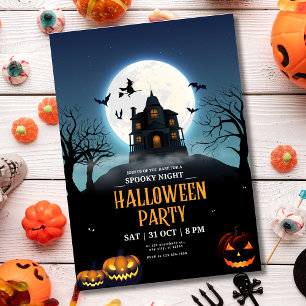 Halloween-Party-Einladung, Gruselige Nacht Hallowe Einladung