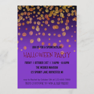 Halloween-Party Einladung Jack o'lantica