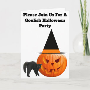 Halloween-Party-Einladung Karte