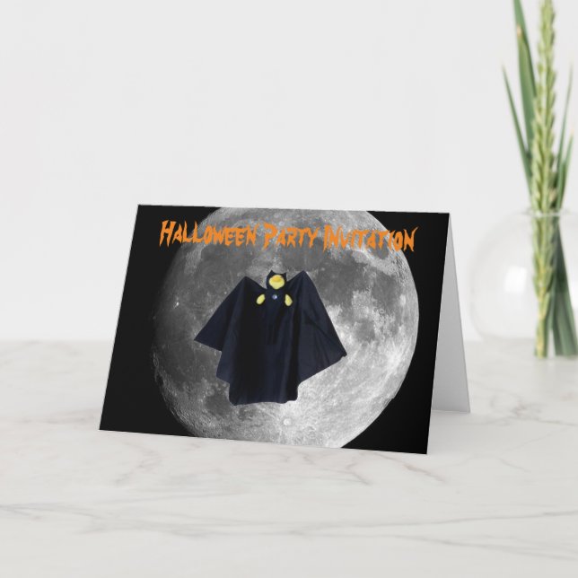 Halloween-Party Einladung. Karte (Vorderseite)