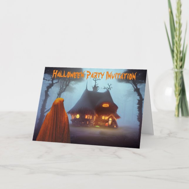 Halloween-Party Einladung. Karte (Vorderseite)