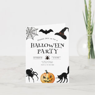Halloween-Party-Einladung, Kinder Gruselnacht Einladung