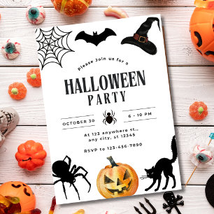 Halloween-Party-Einladung, Kinder Gruselnacht Einladung