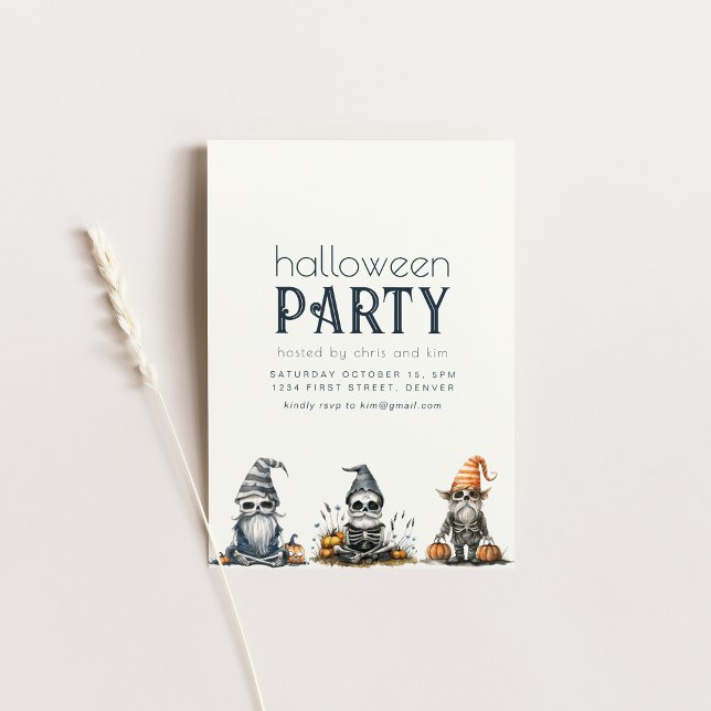 Halloween-Party Einladung mit Skeletten (Von Creator hochgeladen)