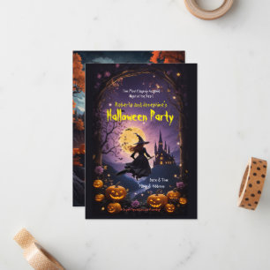 Halloween-Party-Einladung v2 Mitteilungskarte