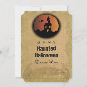 Halloween-Party Einladung, Vintag, Ephemera Einladung