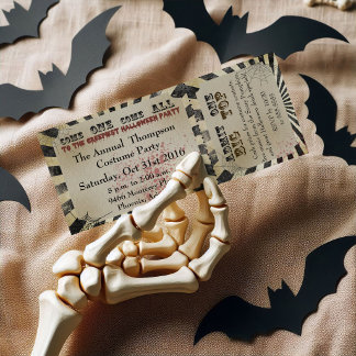 Halloween-Party-Einladung Zirkusticket Einladung