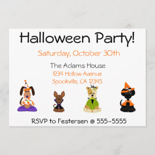 Halloween-Party-Einladungen Einladung