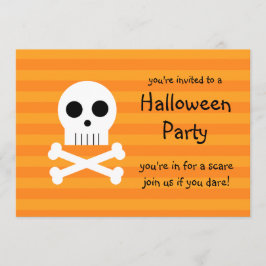 Halloween-Party-Einladungs-Piraten-Schädel Einladung