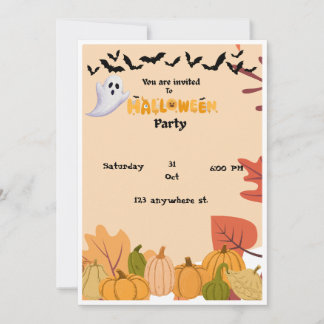 Halloween-Party-Einladungskarte Einladung