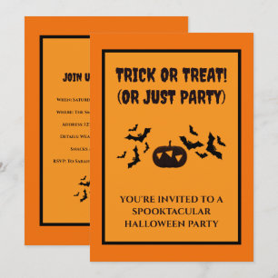 Halloween-Party-Einladungskarte Klassisch Gruselig Einladung