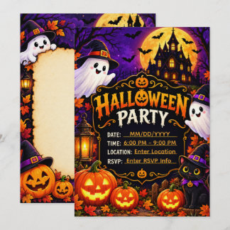 Halloween-Party-Einladungsvorlage | Premium Spuk Einladung