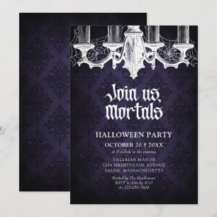 Halloween-Party Elegant Gothic Einladung