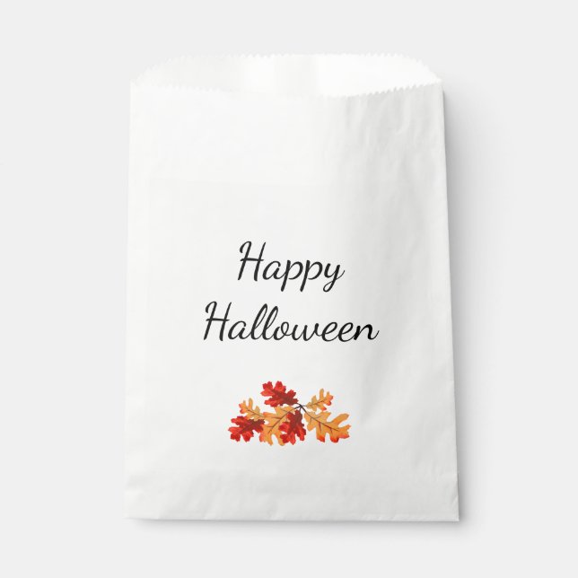 Halloween-Party Elegante Fall Foliage Geschenktütchen (Vorderseite)