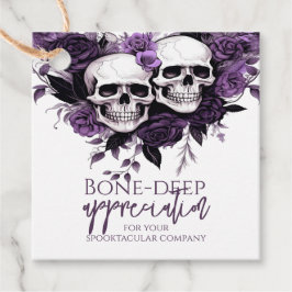 Halloween-Party Erwachsener Lila Schädel Geschenkanhänger