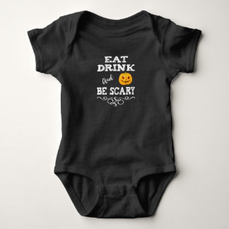 Halloween-Party essen Drink & Be Beängstigend Pump Baby Strampler