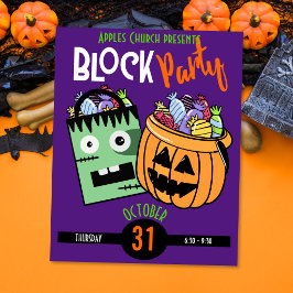 Halloween-Party-Event-Stamm oder -Leckerei Poster