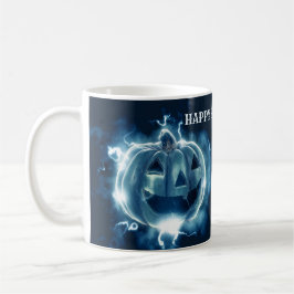 Halloween-Party Evil Blue Pumpkin Horror Beängstig Kaffeetasse
