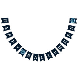 Halloween-Party Evil Blue Pumpkin Horror Beängstig Wimpelkette