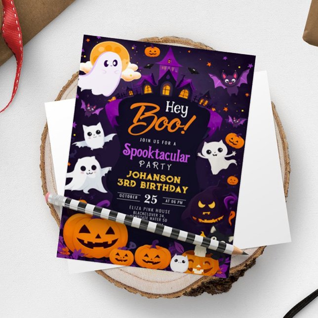 Halloween Party Feier Einladung (Halloween Birthday Party Celebration Invitation )