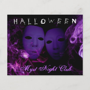 Halloween-Party-Flyer für Rauchmasken Flyer