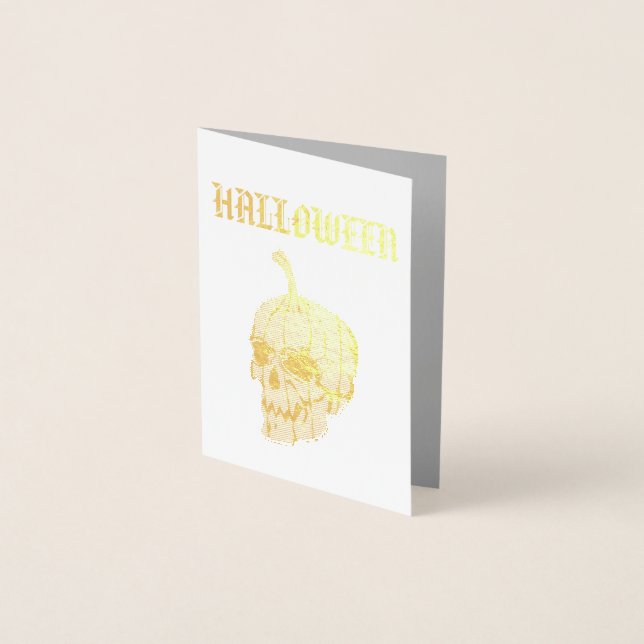Halloween-Party Folienkarte (Vorderseite)