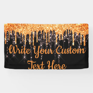 Halloween-Party Foto Stand Orange Black Banner