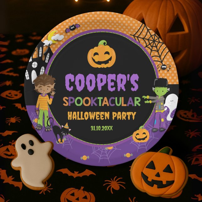 Halloween-Party Frankenstein Warewolf Pappteller (Von Creator hochgeladen)