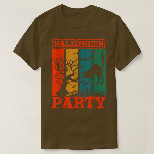 Halloween-Party Funny Beängstigende Spuk Waldgesta T-Shirt (Design vorne)