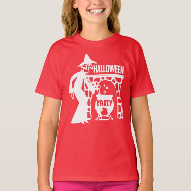 Halloween-Party Funny Witch T-Shirt (Vorderseite)