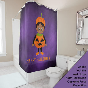 Halloween-Party für Kids Pumpkin Duschvorhang
