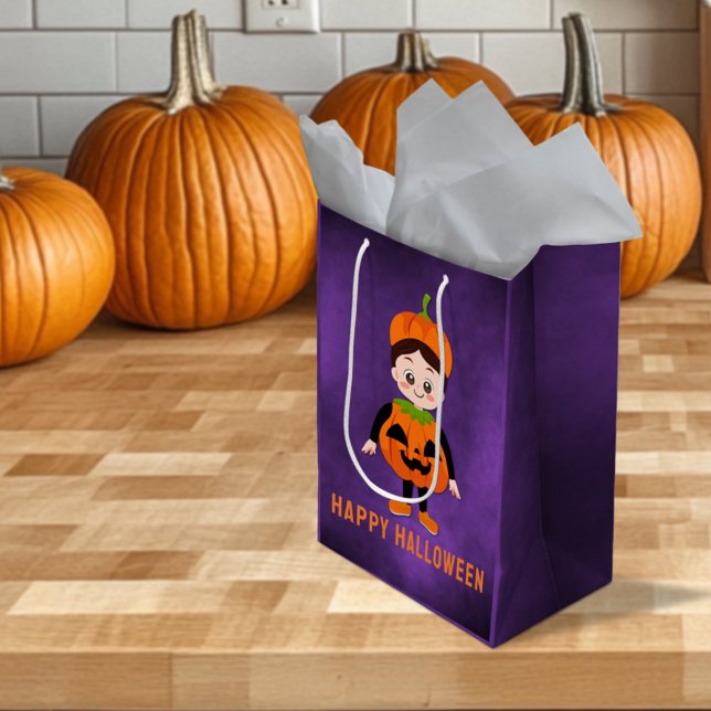 Halloween-Party für Kids Pumpkin Mittlere Geschenktüte (Von Creator hochgeladen)