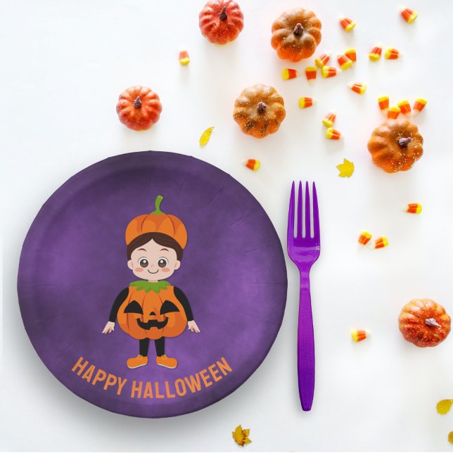 Halloween-Party für Kids Pumpkin Paper Plate Pappteller (Von Creator hochgeladen)