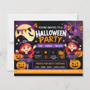 Halloween-Party für Kinder Einladung Süßer Gruse
