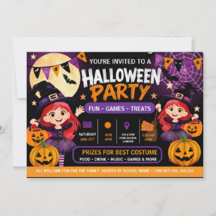 Halloween-Party für Kinder Einladung Süßer Gruse